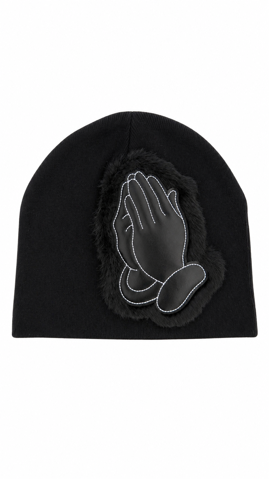 BLACK PRAYER BEANIE